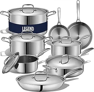 LEGEND COOKWARE 5-Ply Stainless Steel Cookw...