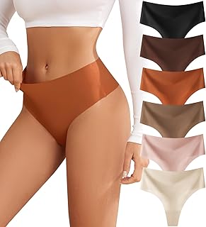 oshkang Thongs for Womens High Waisted Seam...