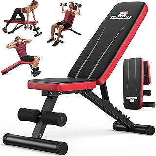 NICEPEOPLE Adjustable Weight Bench for Home...
